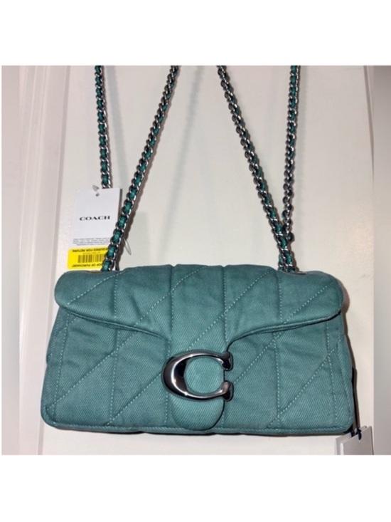 Coach Handbags - NWT Coach Boutique Quilted Denim Tabby 20 Ivy Wash CBG33